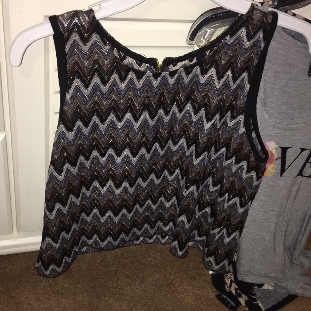 Multi colored crop top